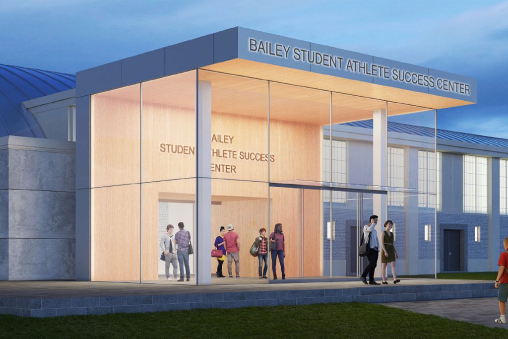 A rendering of the Bailey Student Athlete Success Center