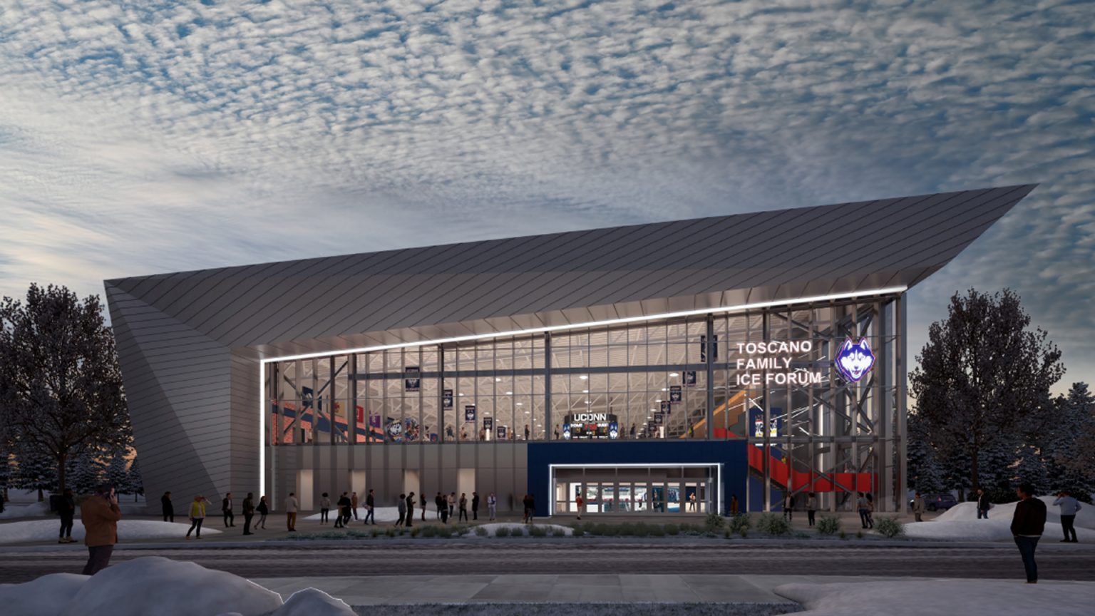 UConn Will Name New Hockey Arena the Toscano Family Ice Forum