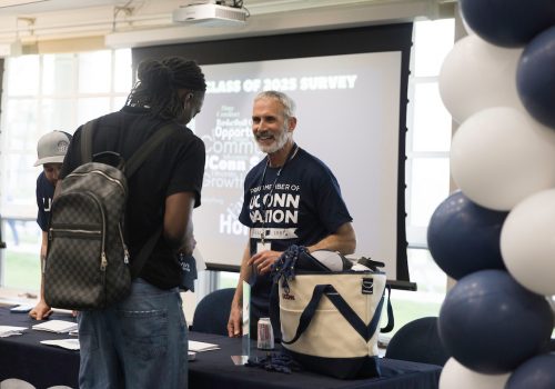 Senior Send-off Image of UConn Seniors at the Annual Senior Sendoff