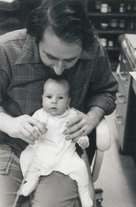 Peter Setlow with his son, Barry