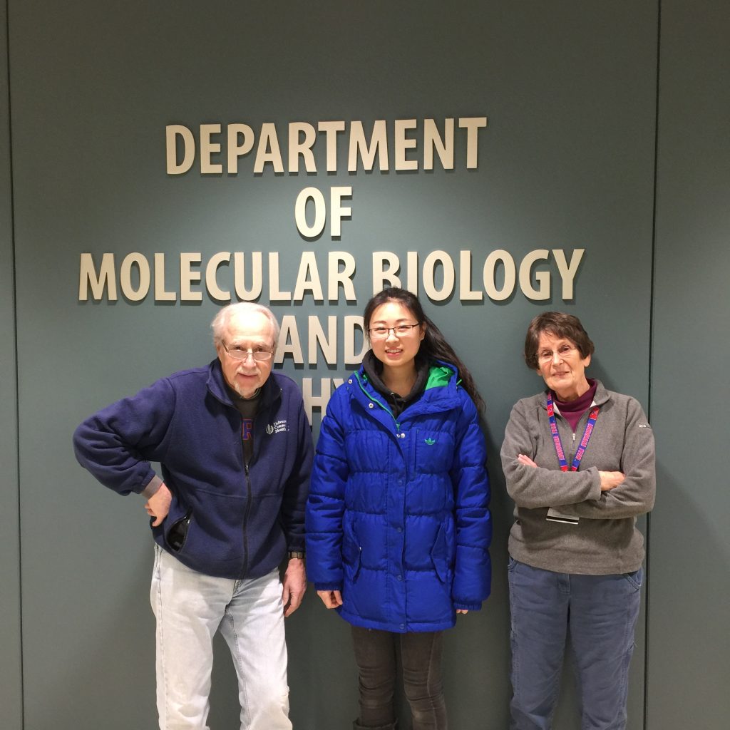 Peter and Barbara Setlow with Faith Ye